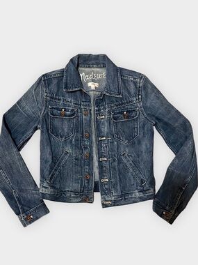 Madewell Classic Denim Jacket Medium Wash 100% Cotton Size XS